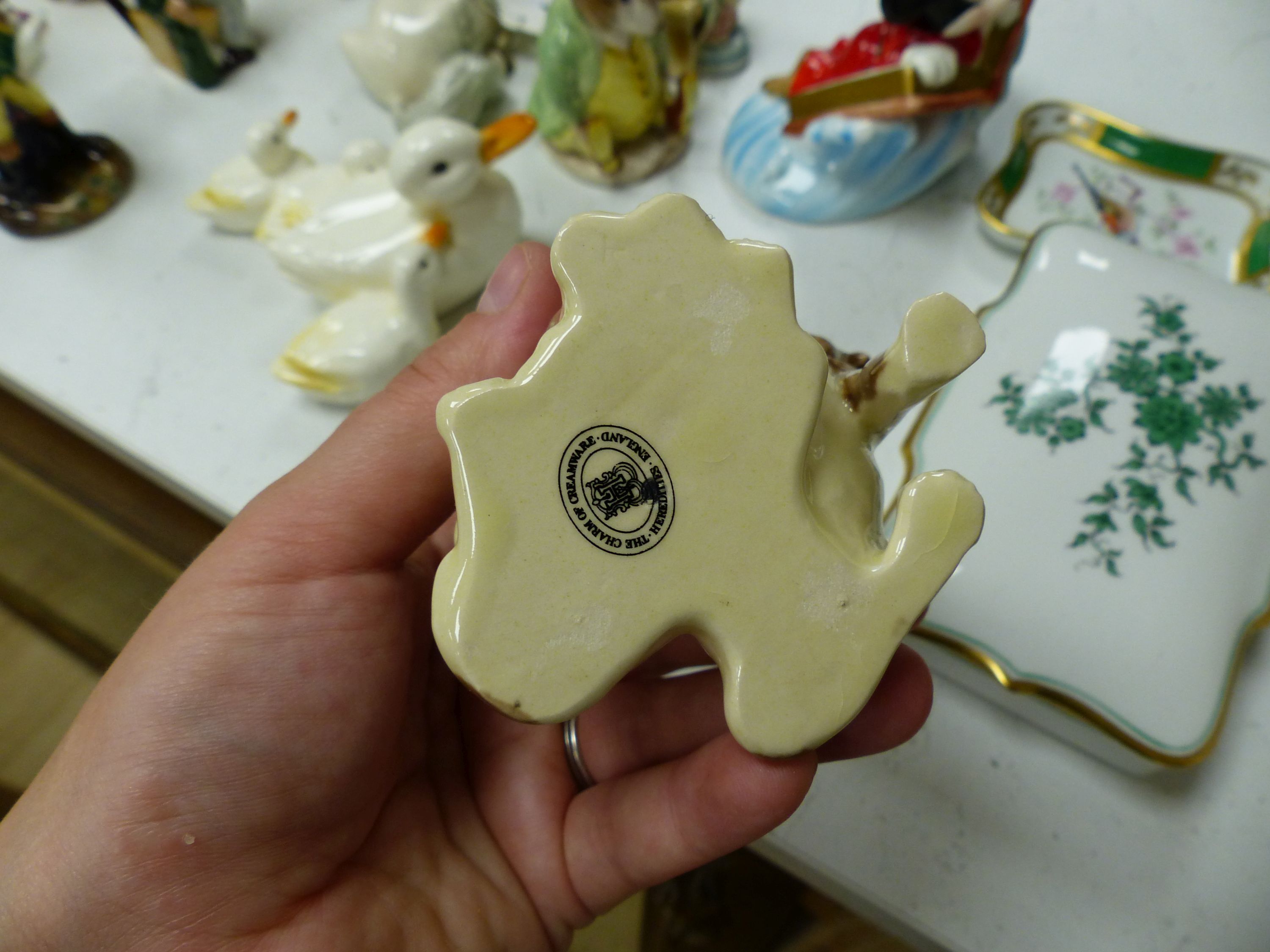 Two Beatrix Potter figures, Samuel Whiskers and Squirrel Nutkin, two Disney figures and sundry decorative items